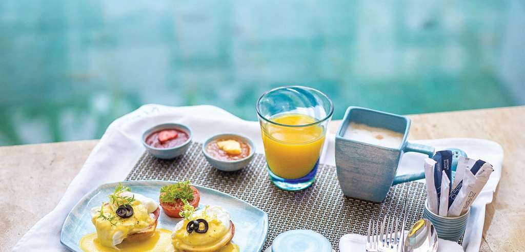 Azana Boutique Hotel Denpasar Étterem fotó